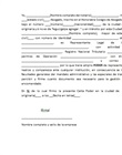 Carta poder acreditando a un representante Legal